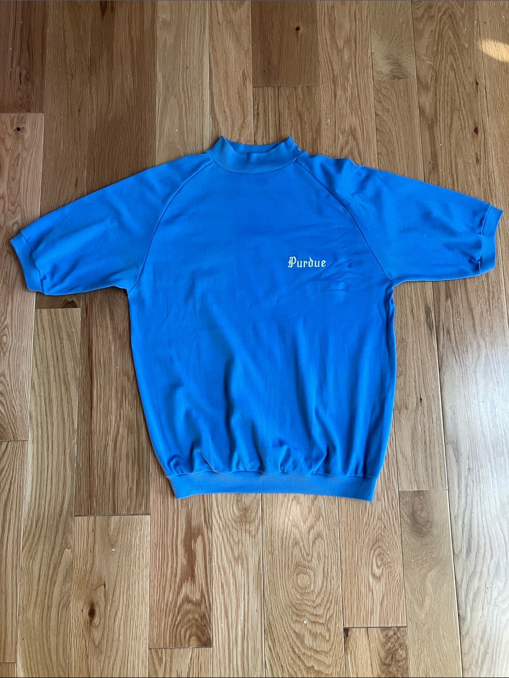Champion Bright Blue Short-Sleeve Crewneck Sweater